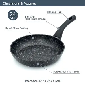 Blackmoor 24cm Black Non-Stick Frying Pan