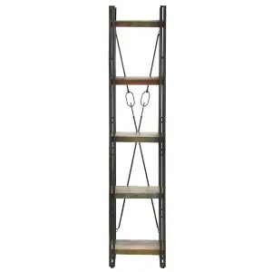 Berkfield 5-Tier Bookcase 40x30x180 cm Solid Reclaimed Wood