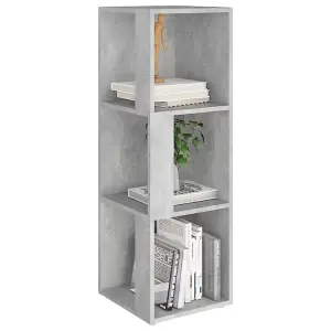 Berkfield Corner Cabinet Concrete Grey 33x33x100 cm Engineered Wood