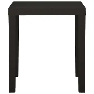 Berkfield Garden Table Anthracite 79x65x72 cm Plastic