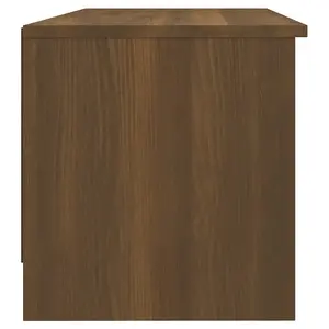 Berkfield TV Cabinet Brown Oak 102x35.5x36.5 cm Engineered Wood