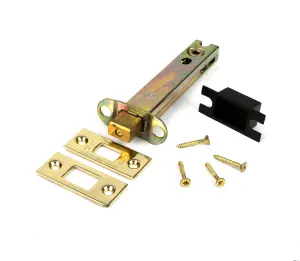 From The Anvil Polished Brass 5" Heavy Duty Tubular Deadbolt