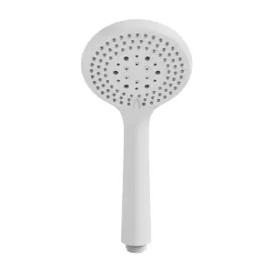 GoodHome Cavally White 3-spray pattern Shower head, 255.5mm