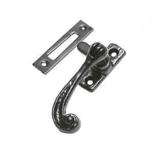 Kirkpatrick Rose Head Fastener with Mortice Plate - Black (1121)