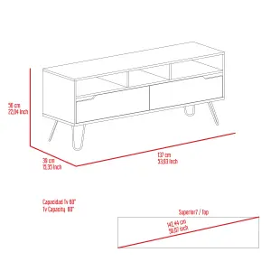 TV unit wide screen rack, bleached pine, Manhattan range