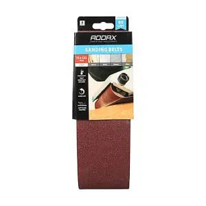 TIMCO Sanding Belts 80 Grit Red - 75 x 533mm