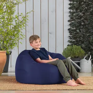 Veeva Teen Bean Bag Chair Navy Blue Childrens Bean Bags