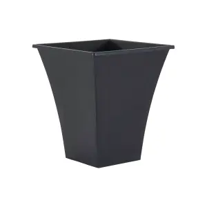 Wham Set 4 Metallica 28cm Square Plastic Planter Slate