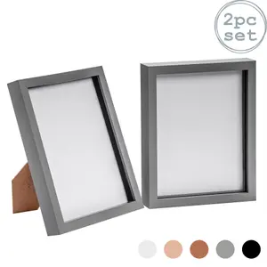 Nicola Spring - 3D Box Photo Frames - 8 x 10" - Pack of 2