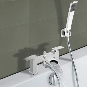 GoodHome Kellan 2 Tap Hole Shower mixer Tap