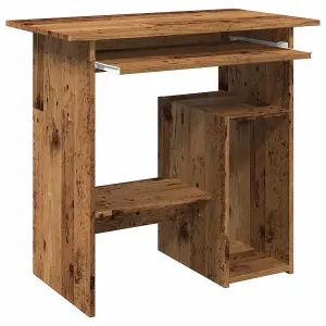 Berkfield Desk Old Wood 80x45x74 cm Engineered Wood