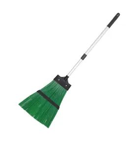 Telescopic Extendable Garden Broom - Green