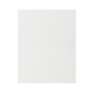 GoodHome Stevia & Garcinia Gloss white Gloss white slab Standard End panel (H)720mm (W)570mm