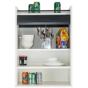 Eoin Kitchen Pantry White/Black