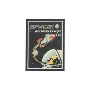 Arthouse Space Black & Red Canvas art, Set of 2 (H)40cm x (W)30cm