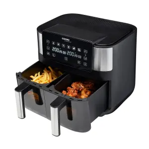 Cooks Professional Air Fryer Dual Digital 8L 1700W Timer with Double Drawers Healthy Cooker