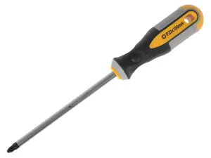 Roughneck PZ3 Pozidriv Screwdriver 150mm with Magnetic Tip and Soft Grip Handle