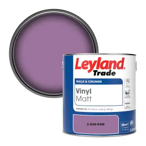 Leyland Trade Vinyl Matt Walls & Ceilings Emulsion Paint (S 3040-R40B) 2.5L