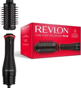 Revlon One-Step Volumiser Plus (Patented Detachable Head, Ceramic Titanium Barrel, Nylon Styling Bristles With Activated Charcoal Pins, Tourmaline