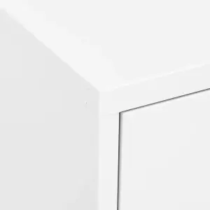 Berkfield Storage Cabinet White 80x35x101.5 cm Steel