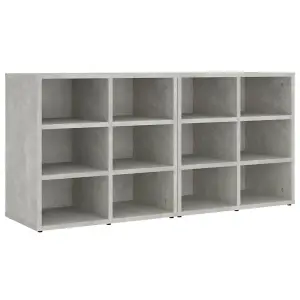 Berkfield Shoe Cabinets 2 pcs Concrete Grey 52.5x30x50 cm