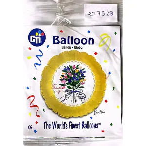 Spot on Gifts The Worlds Finest Thank You Foil Balloon Yellow/White (One Size)