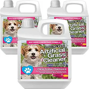 Pro-Kleen Artificial Grass Cleaner for Dogs and Pet Friendly Cruelty Free Disinfectant with Deodoriser 4 in 1. Floral 3L