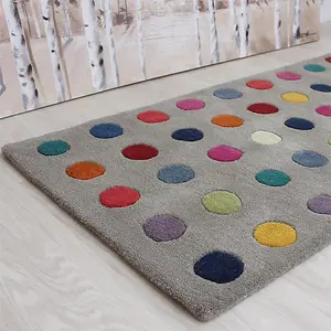 Asiatic Funk Spotty Multi Rug-150cm (Circle)