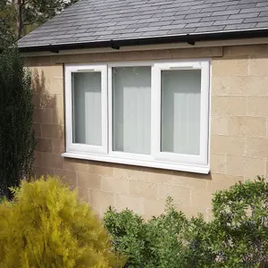 Lacerta Double glazed Window LH & RH Side Hung Fixed Centre White Clear Glazed 1770 x 1040mm