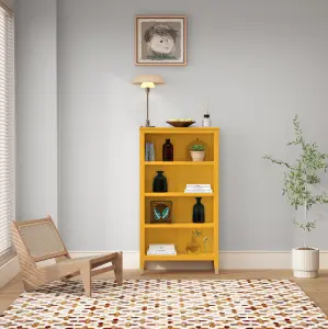 Palazzi Bookcase H127 W69 D25cm - Mustard