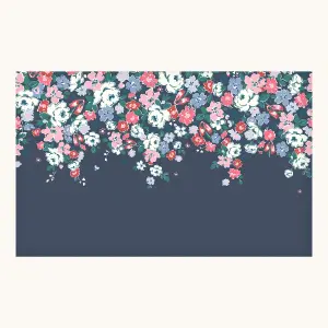 Cath Kidston Clifton Floral Navy Fixed Size Mural