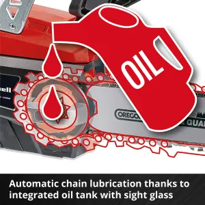 Einhell 25cm Power X-Change Cordless Chainsaw 10" With Battery and Charger, Bar & Chain - GE-LC 18/25 Kit