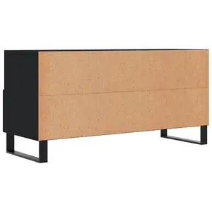 Berkfield TV Cabinet Black 102x36x50 cm Engineered Wood