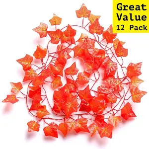 12 Best Artificial 7ft - 210cm Autumn English Ivy Halloween Garland String Strand Twine Decoration - IL09