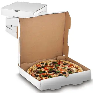 50 x White 16" (16.5 x 16.5 x 2") Cardboard Postal, Takeaways, Restaurants, Desserts & Pizza Take Out Boxes