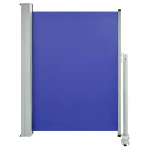 Berkfield Patio Retractable Side Awning 100x300 cm Blue