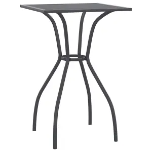 Berkfield Garden Table Anthracite 50x50x72 cm Steel Mesh