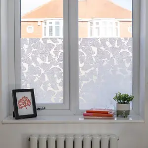 d-c-fix Ginkgo Eco Line PVC Free Static Cling Window Film for Privacy and Décor 1.5m(L) 45cm(W)