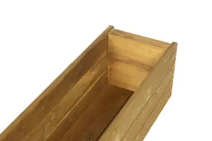 Extra Large Wooden Garden Planter Trough Outdoor Veg  Pot Box 1200mm wide