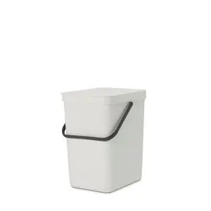 Brabantia Sort and Go 25 Litre Rubbish Bin Light Grey