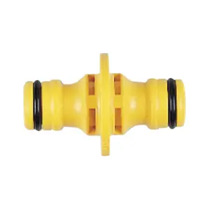 Hozelock Double Male Connector Yellow (One Size)