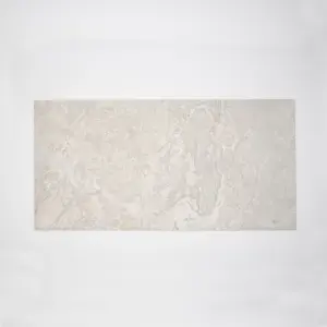 Johnson Tiles Spencer White Matt Natural Stone effect Ceramic Wall & floor Tile Sample