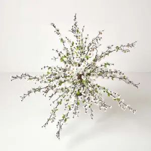 Homescapes Artificial Blossom Tree with White Silk Flowers - 5 Feet