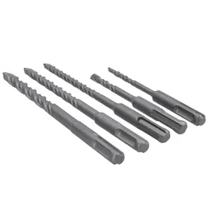 5pc SDS Plus Masonry Drills With Tungsten Carbide Tips 5-10mm Stone Concrete