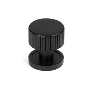 From The Anvil Matt Black Judd Cabinet Knob - 25mm (Plain)