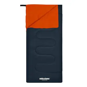 Milestone Camping Single Envelope Insulated Sleeping Bag