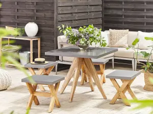 Garden Table Concrete Grey OLBIA