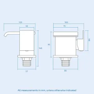 Nes Home Devon Waterfall Bath Filler Mixer and Basin Tap with Waste Chrome