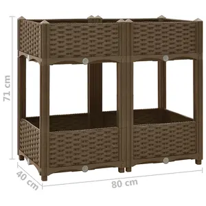 Berkfield Raised Bed 80x40x71 cm Polypropylene