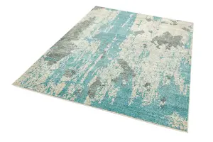 Duckegg Funky Modern Abstract Easy To Clean Dining Room Rug-200cm X 290cm